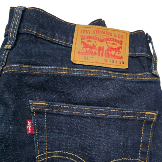 Pantalon Slimfit Levis 511 32x30 Azul Oscuro