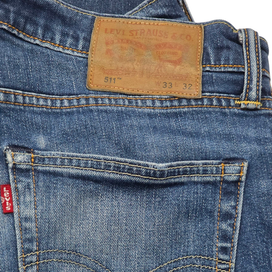 Pantalon Slimfit Levis 511 33x32 Azul