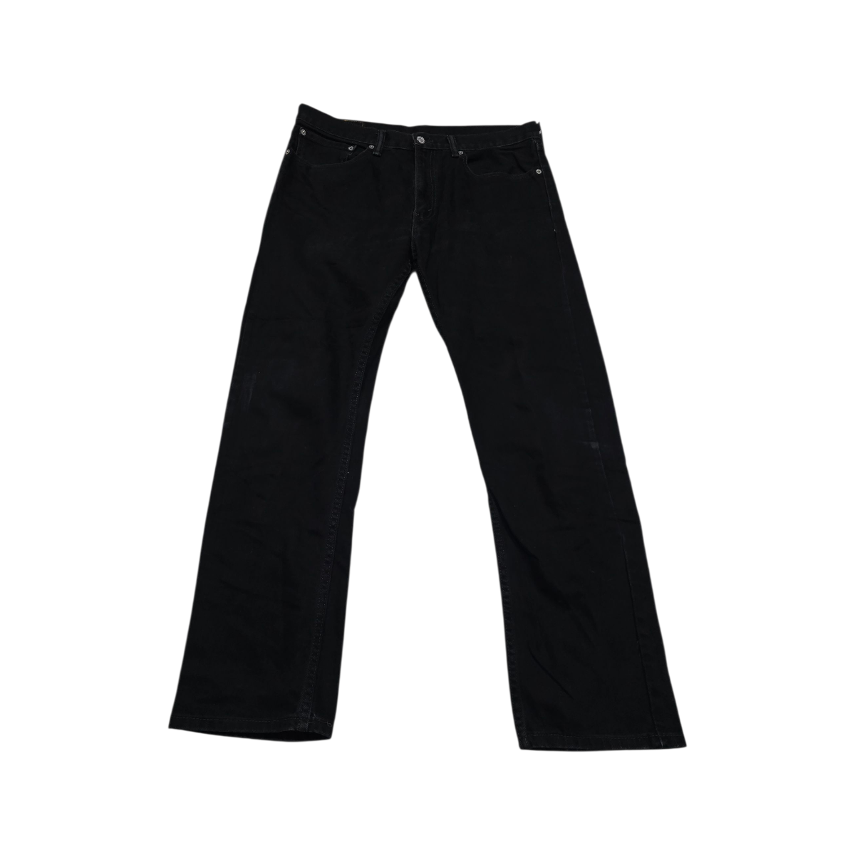 Pantalon Recto Levis 505 34x32 Negro Deslavado