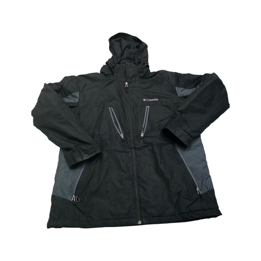 Chamarra Columbia Grande L Negro Y Gris