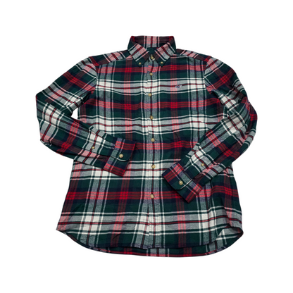 Camisa Vineyard Vines Chico S Cuadro Rojo Verde