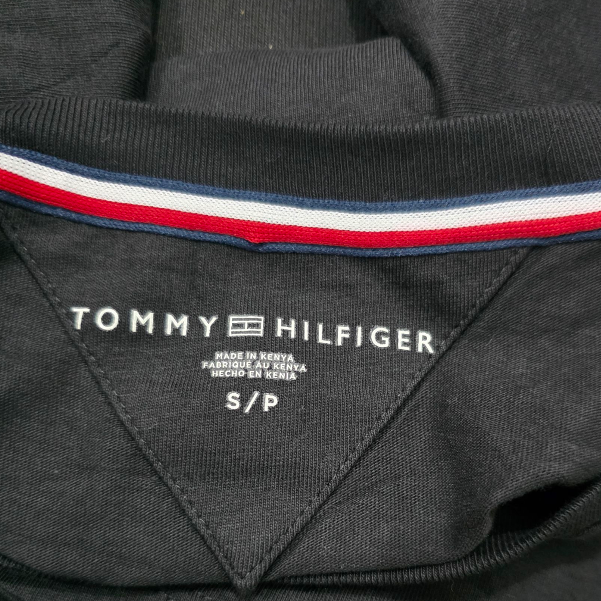 Playera Tommy Hilfiger Chico S Negro