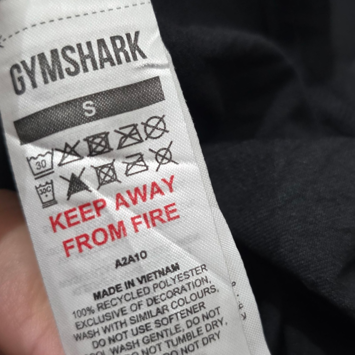 Playera Sin Mangas Gymshark Chico S Negro