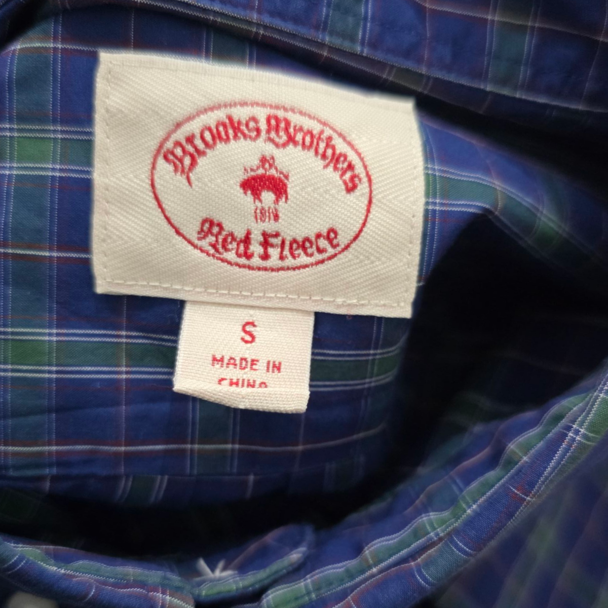 Camisa Brooks Brothers Chico S Cuadros Azul