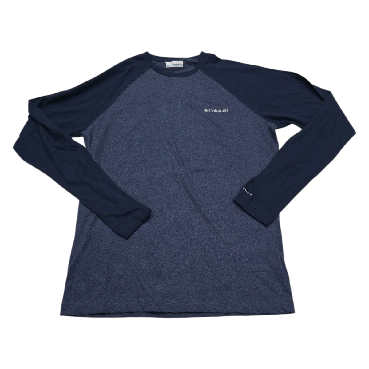 Playera Manga Larga Columbia Chico S Azul