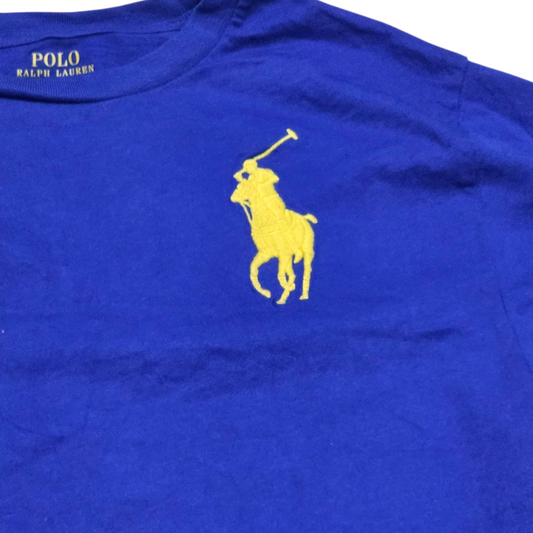 Playera Ralph Lauren Adolescente L 14-16 Azul