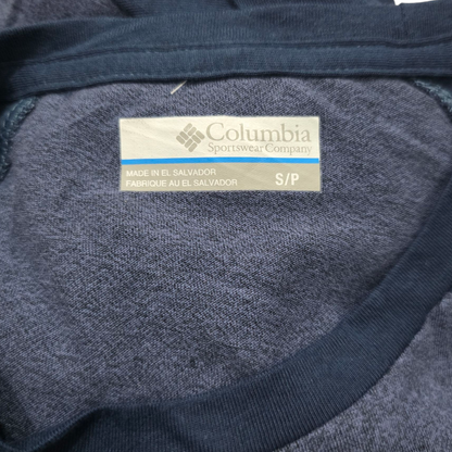 Playera Manga Larga Columbia Chico S Azul