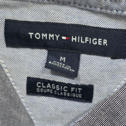 Camisa Classic Fit Tommy Hilfiger Mediana M Azul Grisaceo