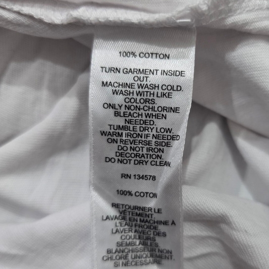 Playera Vineyard Vines Mediana M Blanca Letras Bandera