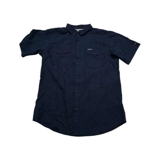 Camisa Manga Corta Columbia Mediana M Azul