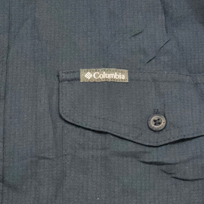 Camisa Manga Corta Columbia Mediana M Azul