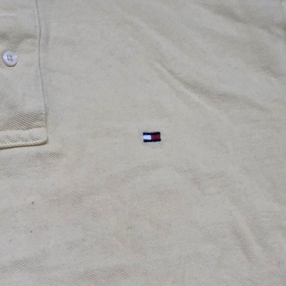 Playera Custom Fit Tommy Hilfiger Mediana M Amarillo