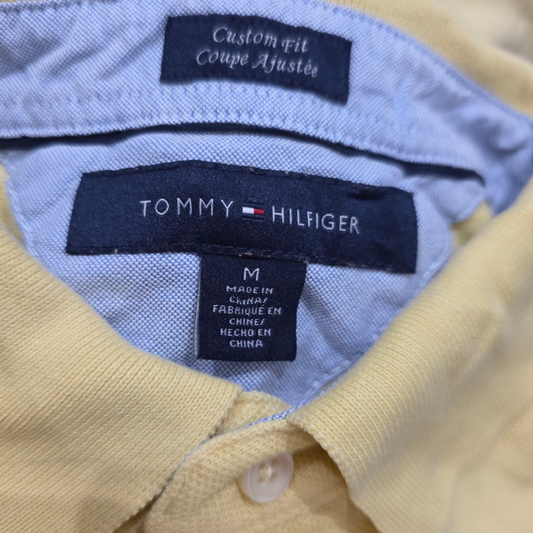 Playera Custom Fit Tommy Hilfiger Mediana M Amarillo
