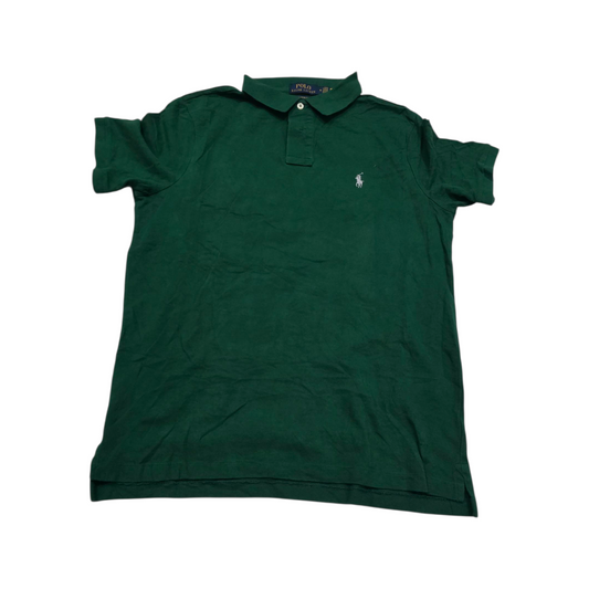 Playera Polo Ralph Lauren Mediana M Verde Pony Gris