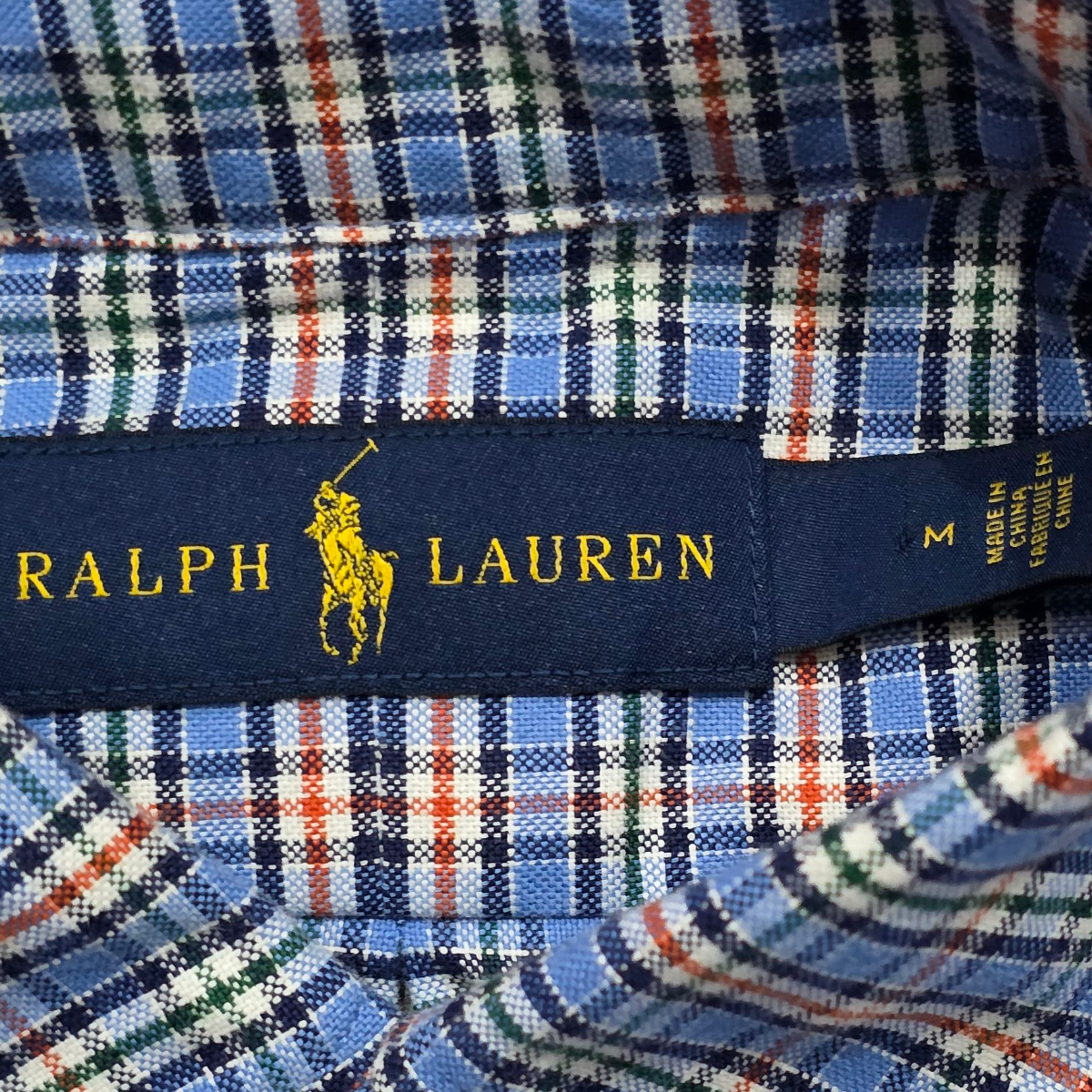 Camisa Ralph Lauren Medianam Cuadros Azul Claro Pony Colores