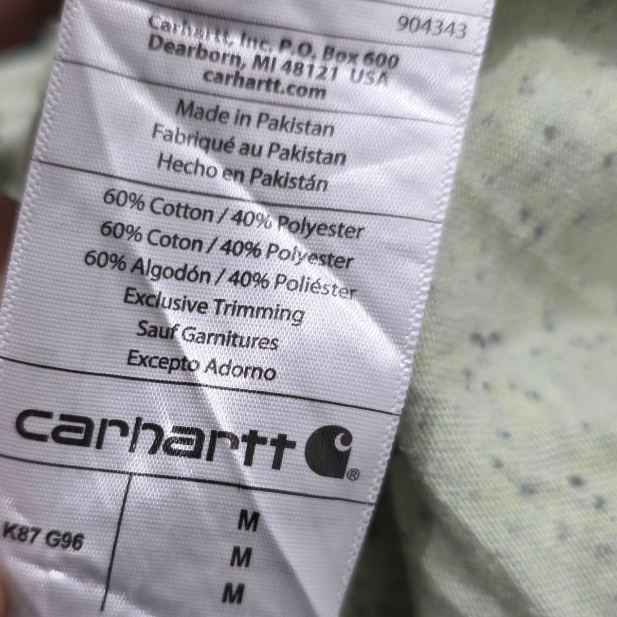 Playera Carhartt Mediana M Verde