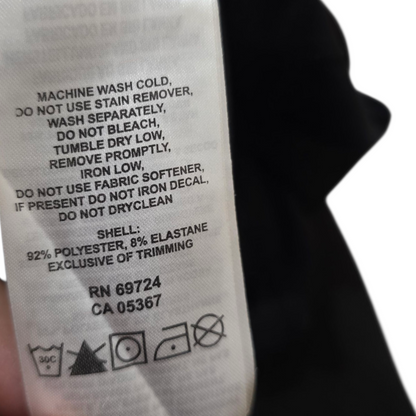 Playera Polo Medio Cierre Columbia Grande L Negro (Usado)