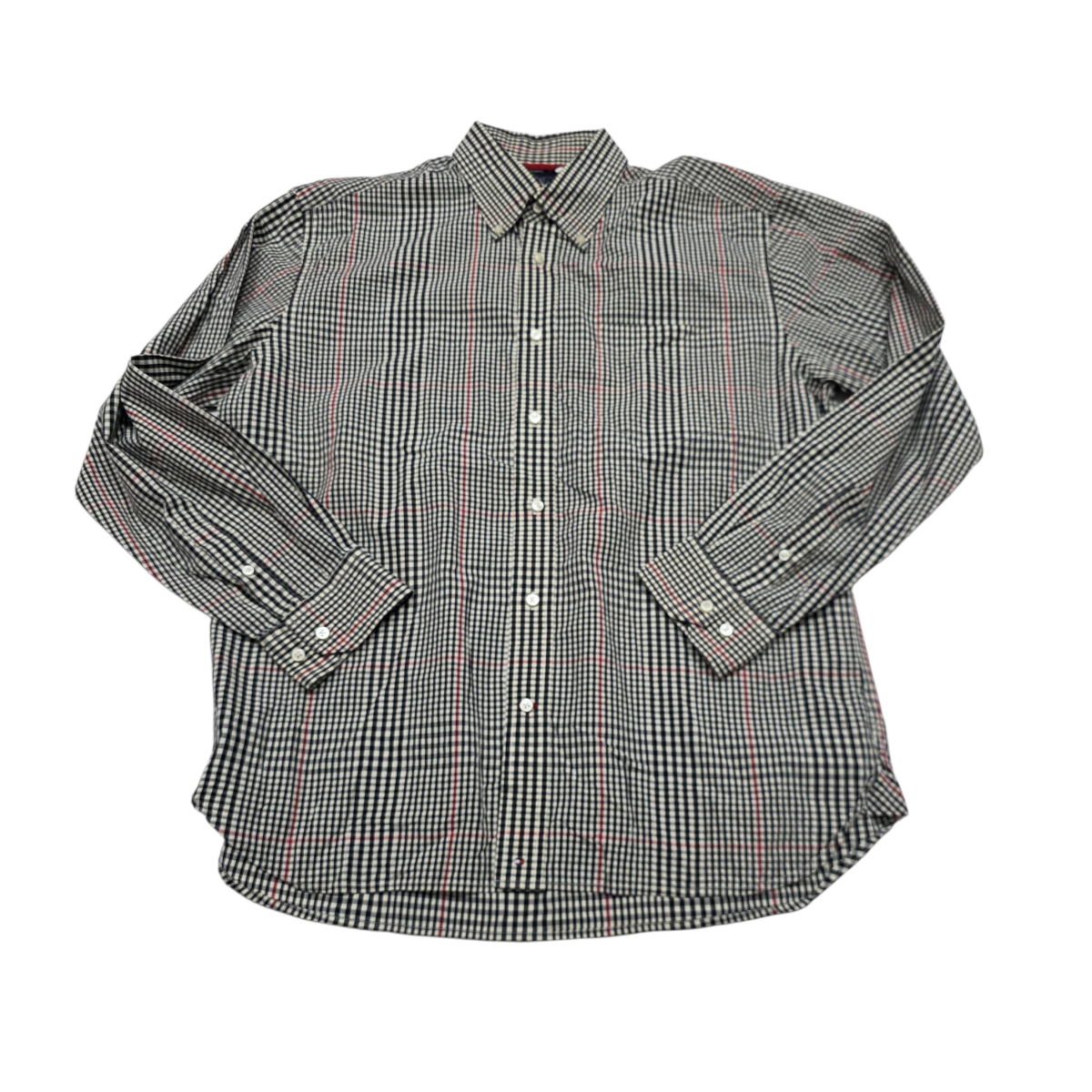 Camisa Tommy Hilfiger Grande L Cuadro Negro