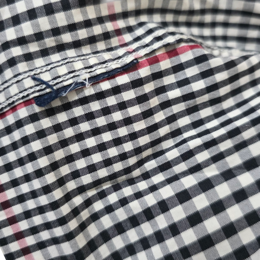 Camisa Tommy Hilfiger Grande L Cuadro Negro