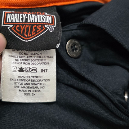 Playera Polo Harley Davidson 3x Negro