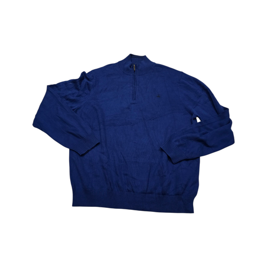 Sueter Medio Cierre Brooks Brothers Xxl Azul (Usado)