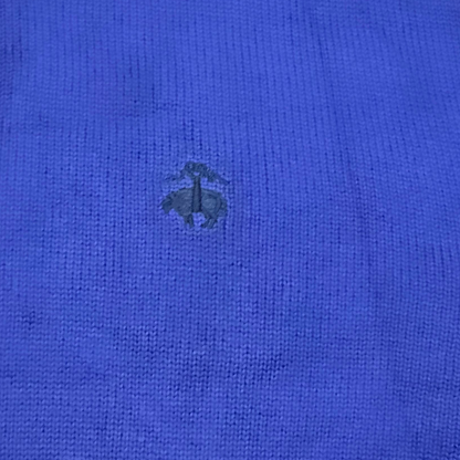 Sueter Medio Cierre Brooks Brothers Xxl Azul (Usado)
