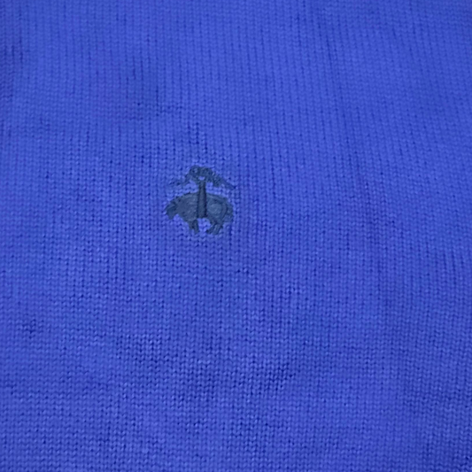 Sueter Medio Cierre Brooks Brothers Xxl Azul (Usado)