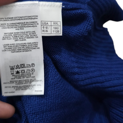 Sueter Medio Cierre Brooks Brothers Xxl Azul (Usado)