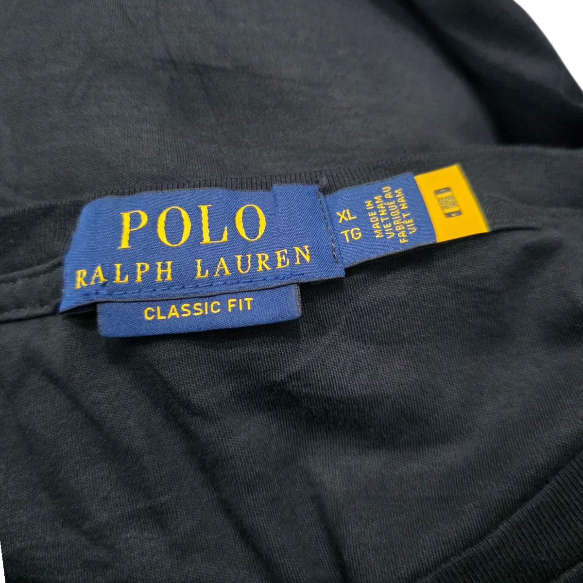 Playera Manga Larga Ralph Lauren Xgrandexl Negro Pony Colors