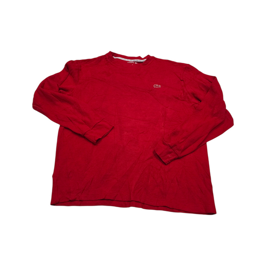 Playera Manga Larga Lacoste Xgrande Xl Rojo
