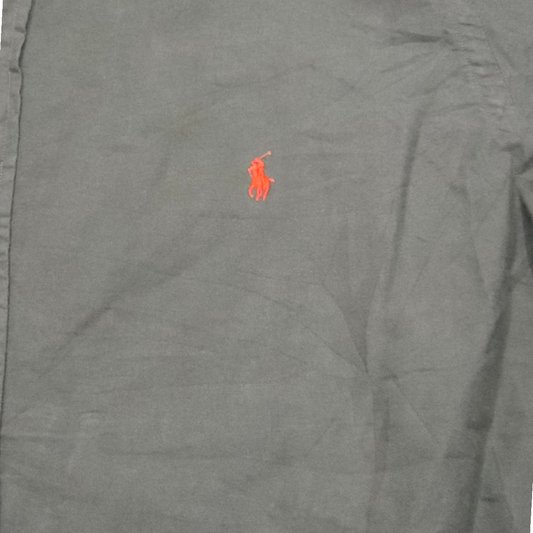 Camisa Ralph Lauren Xgrande Xl Verde Pony Naranja