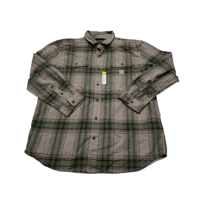 Camisa Carhartt Xgrande Xl Cafe Y Verde