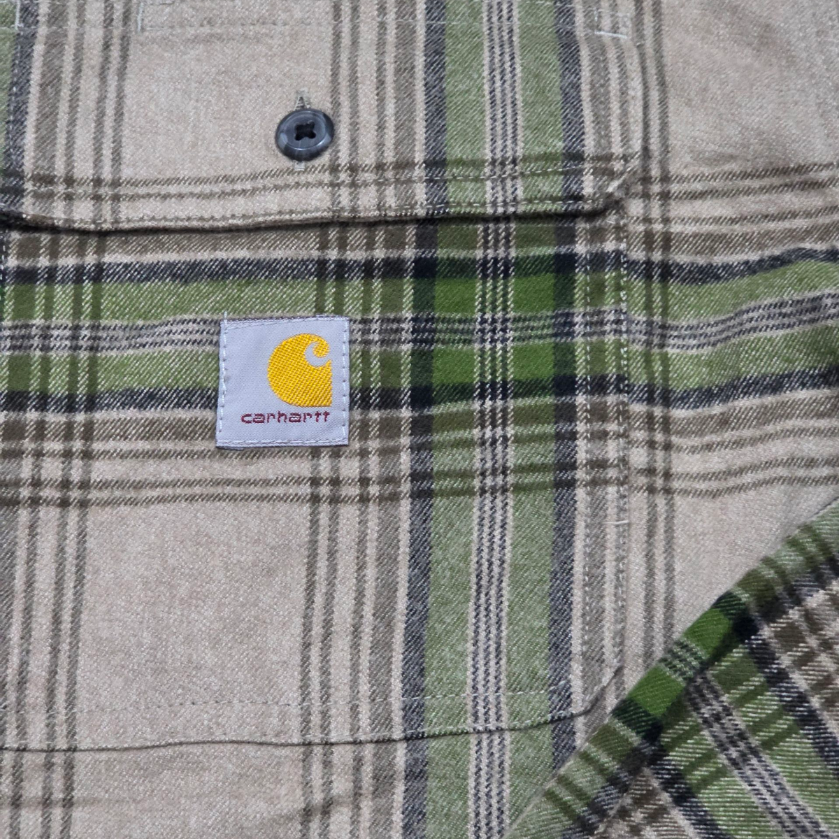 Camisa Carhartt Xgrande Xl Cafe Y Verde
