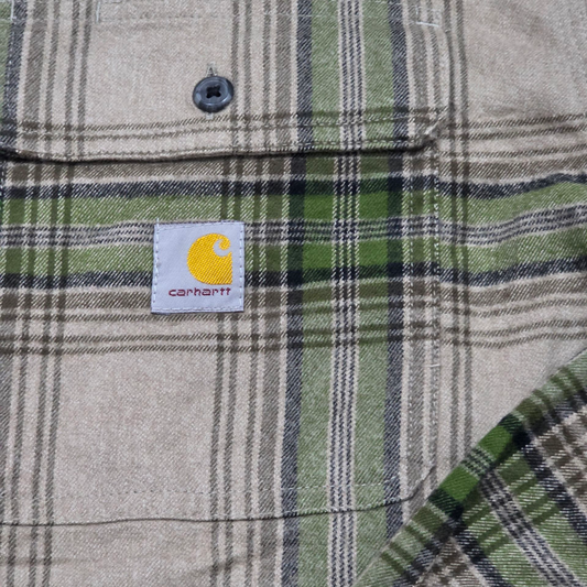 Camisa Carhartt Xgrande Xl Cafe Y Verde