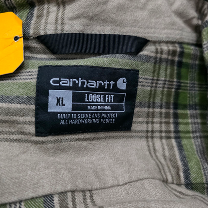 Camisa Carhartt Xgrande Xl Cafe Y Verde