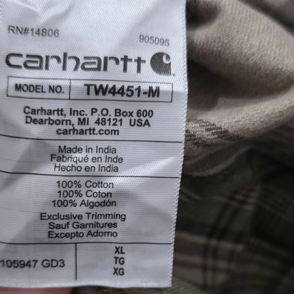 Camisa Carhartt Xgrande Xl Cafe Y Verde