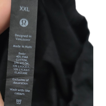 Playera Lululemon Xxl Negro