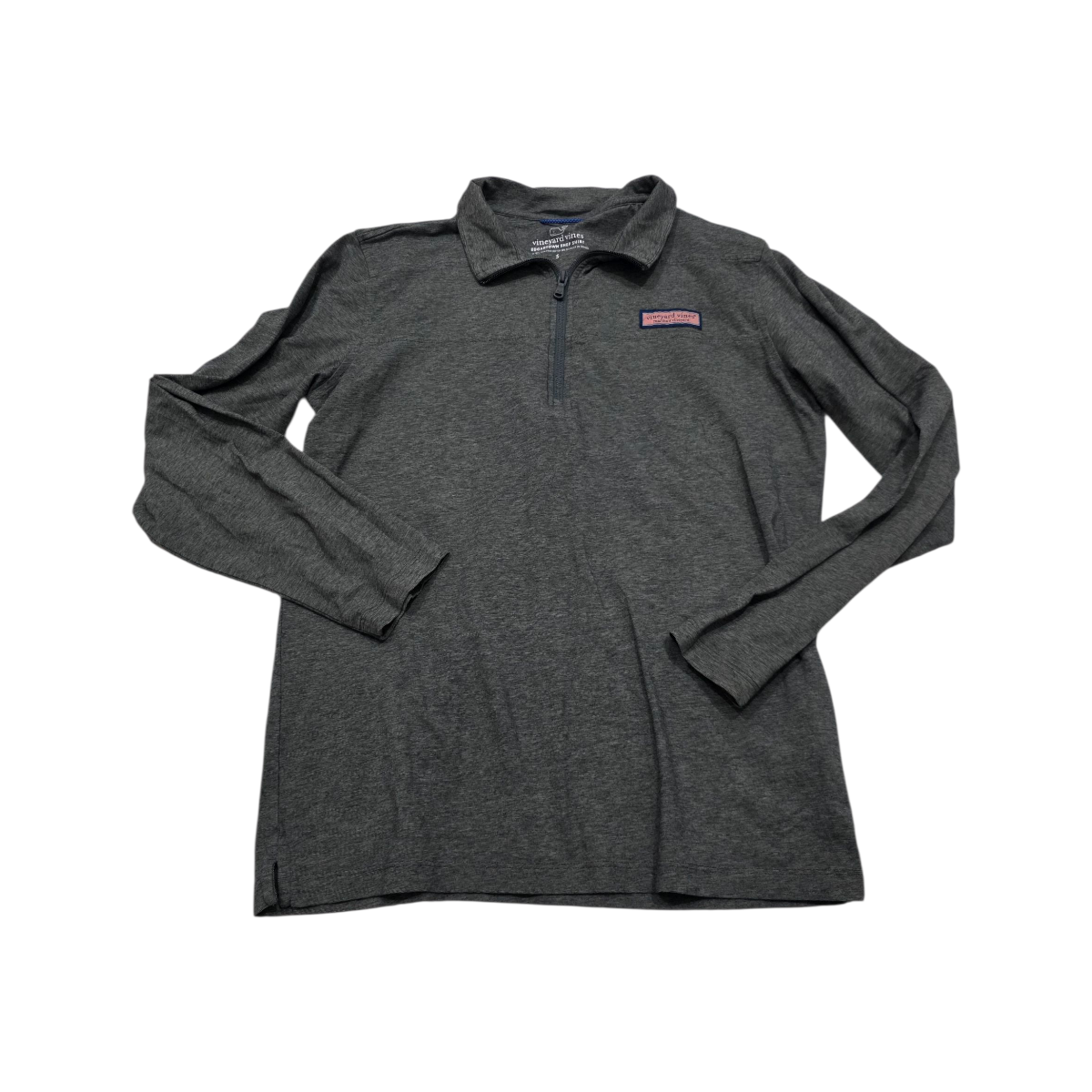 Playera Manga Larga Con Cierre Vineyard Vines Chico S Gris