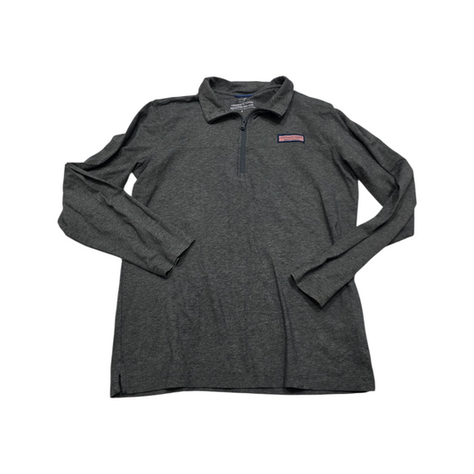 Playera Manga Larga Con Cierre Vineyard Vines Chico S Gris