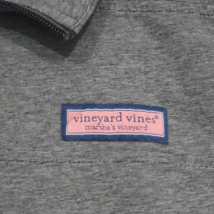 Playera Manga Larga Con Cierre Vineyard Vines Chico S Gris