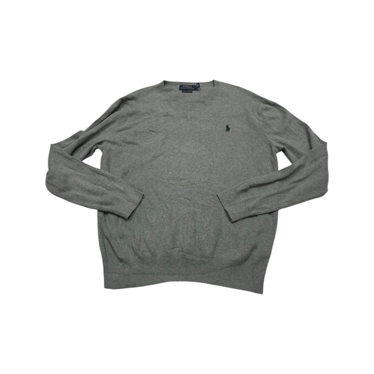 Sueter Ralph Lauren Chico S Gris Pony Verde