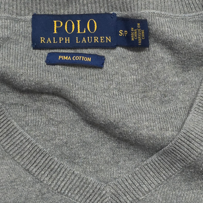 Sueter Ralph Lauren Chico S Gris Pony Verde