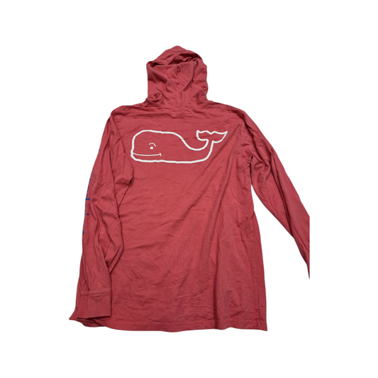 Playera Manga Larga Con Gorro Vineyard Vines Mediana M Coral