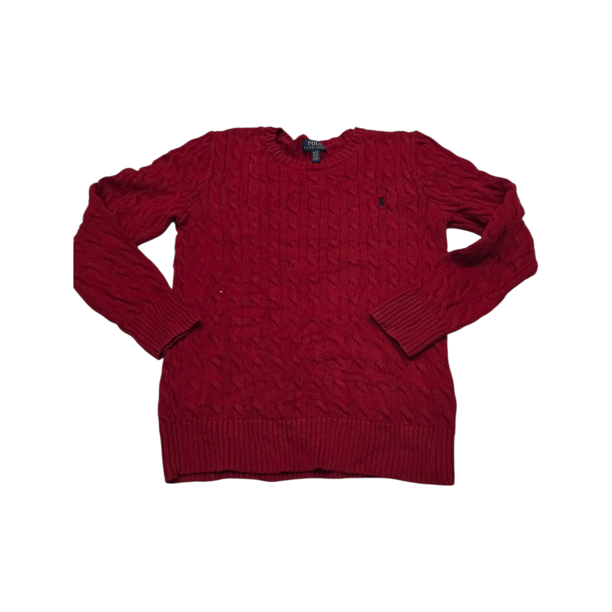 Sueter Tejido Ralph Lauren Xl Adolescente Xl 18-20 Rojo