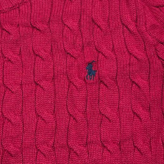 Sueter Tejido Ralph Lauren Xl Adolescente Xl 18-20 Rojo