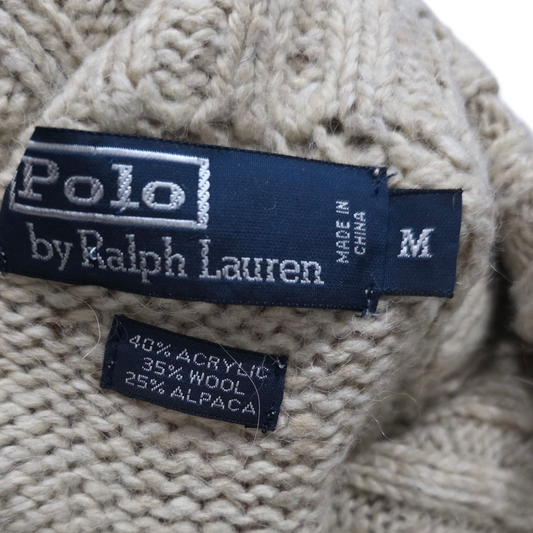 Sueter Ralph Lauren Mediana M Cafe 3 Botones