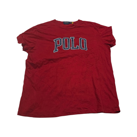 Playera Ralph Lauren Grande L Classic Fit Rojo Letras