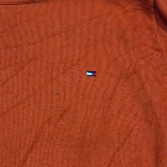 Sueter Tommy Hilfiger Grande L Naranja Premium Algodon