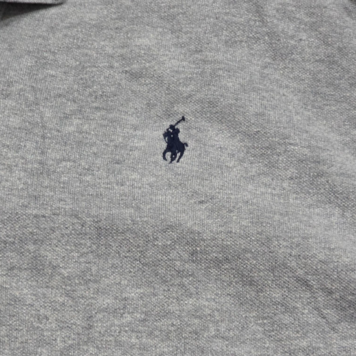 Playera Polo Ralph Lauren Xgrande Xl Gris Pony Azul