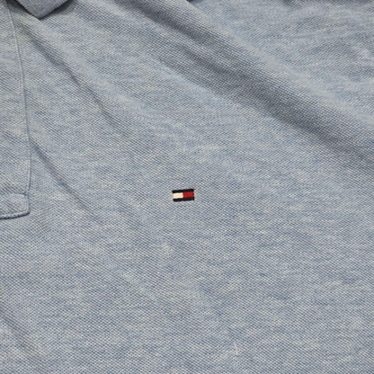 Playera Polo Tommy Hilfiger Xgrande Xl Azul Claro (Usado)